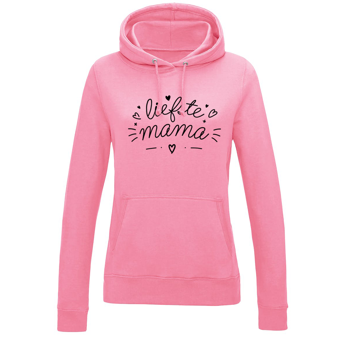 Hoodie De Liefste Mama Candyfloss Pink